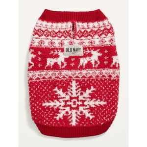 Old Navy Dog/Cat Cozy-Knit Patterned Sweater